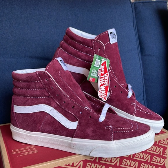 Vans Sk8-Hi Pig Suede Pomegranate / Snow White WMNS - Picture 7 of 16